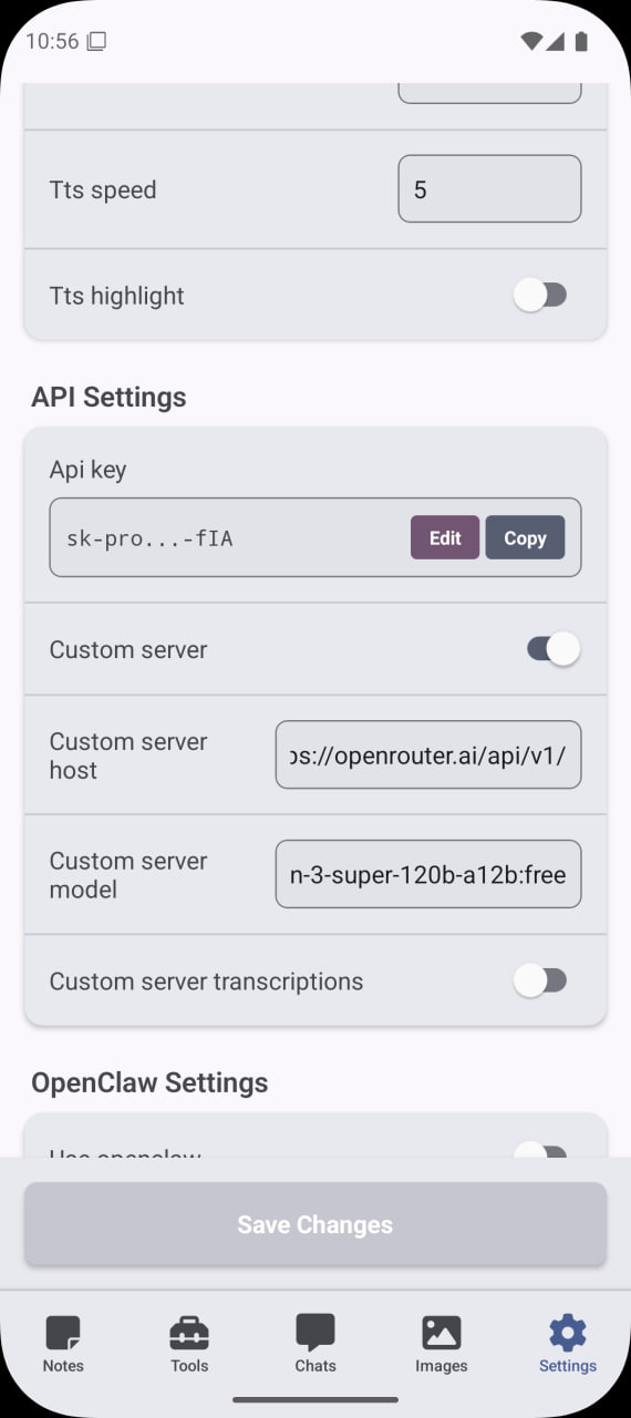 Enable Custom server