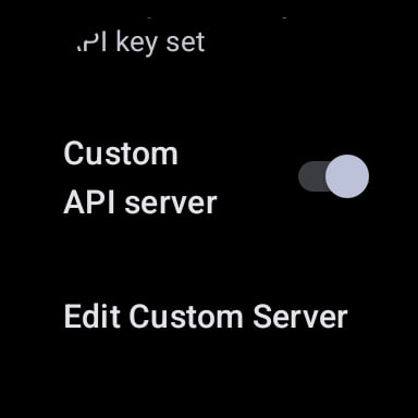 Enable Custom API server